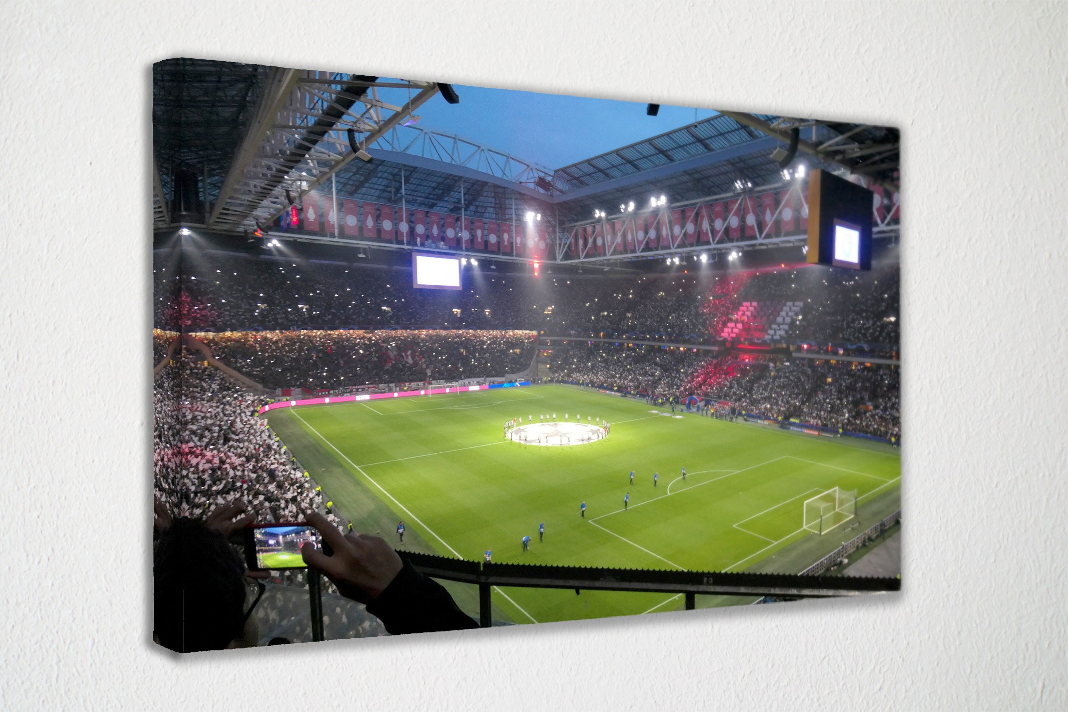 Ajax Wall Art Canvas  | Amsterdam Arena Poster Canvas Wall Decor, Canvas Print, Room Decor, Home Decor, Movie Poster for Gift, READY TO HANG