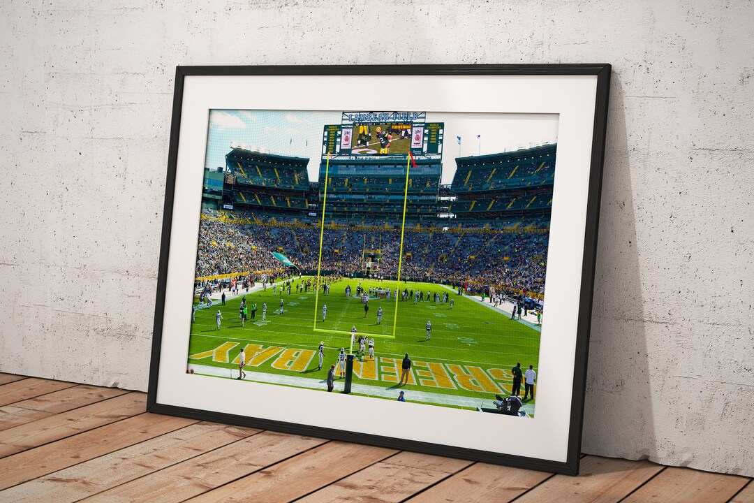 Lambeau Field, Green Bay Packers, Poster Framed Room Decor, Home Decor ...