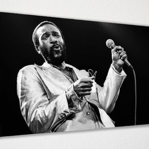 Marvin Gaye Poster Canvas Wall Art Wall Decor Room Decor, Home Decor, Movie Poster for Gift READY TO HANG