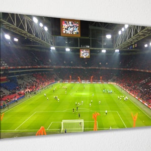 Arte de parede Ajax | Amsterdam Arena Canvas Poster Canvas, Decoração de parede, Impressão em tela, Decoração de quarto, Decoração de casa, Poster de filme para presente, PRONTO PARA PENDURAR