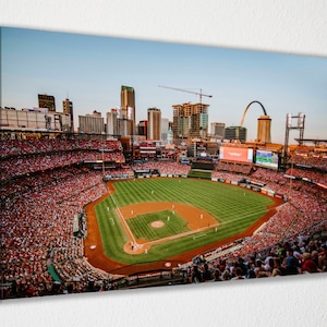 St Louis Cardinals Busch Stadium Canvas Wall Art, Wall Decor, Canvas Print, Room Decor, Home Decor, Movie Poster for Gift READY TO HANG