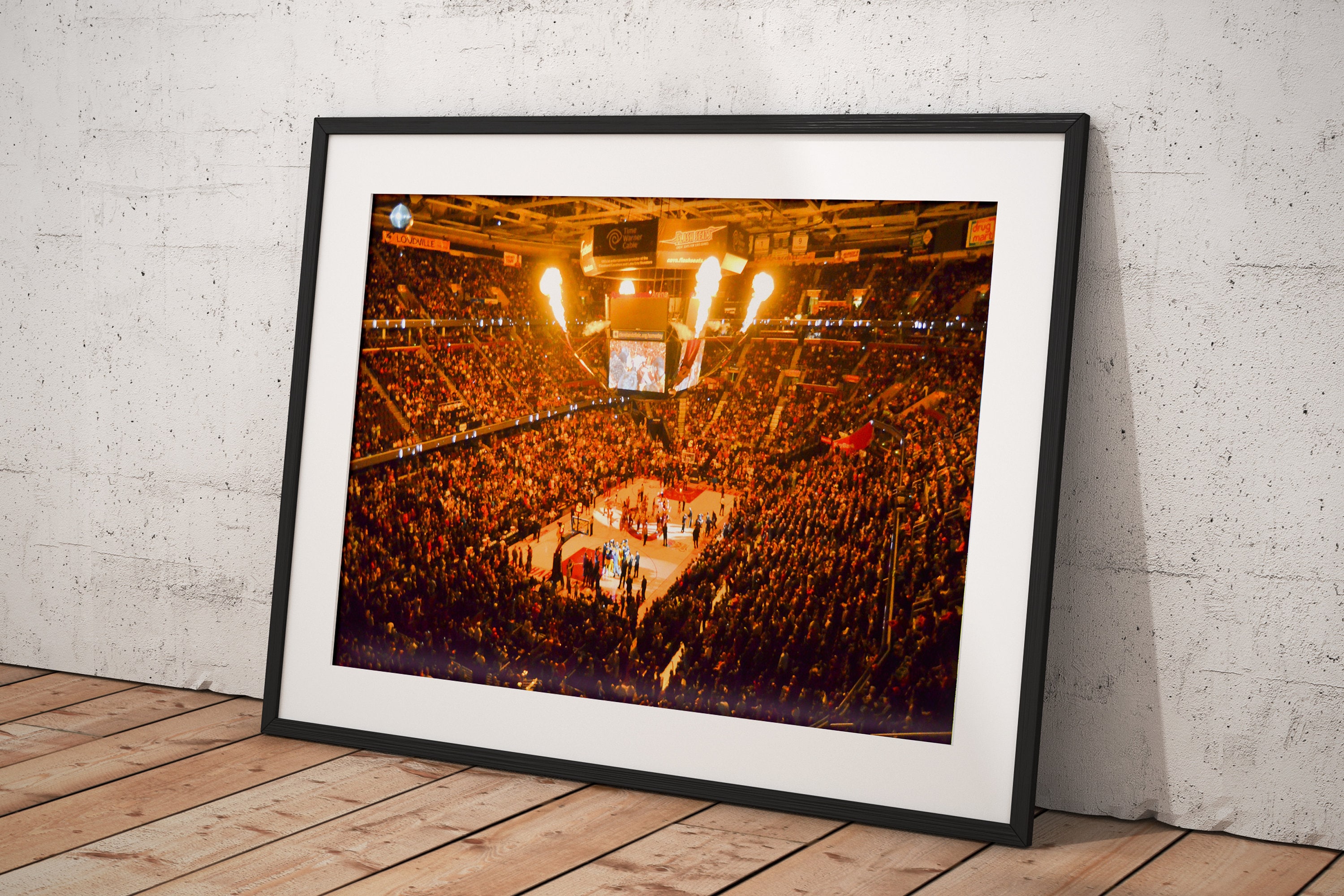 Miami Heat American Airlines Arena, Poster Framed Room Decor, Home Decor, Movie Poster for Gift, READY TO HANG