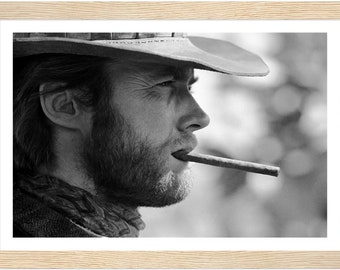 VZRSQZK Clint Eastwood Poster décoratif sur toile style ancien cowboy pour chambre à coucher 40 x 60 cm VZRSQZK Clint Eastwood Poster décoratif sur toile style ancien cowboy pour chambre à coucher 40 x 60 cm