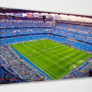 Santiago Bernabeu Poster Real Madrid Canvas Wall Art Wall Decor Room Decor, Home Decor, Movie Poster for Gift READY TO HANG