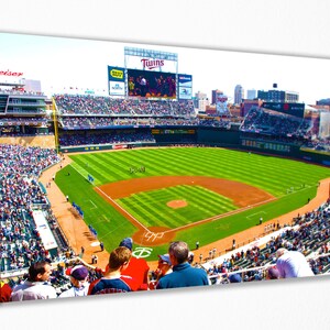 Minnesota Target Field Stadium Canvas Wall Art Decor, Wall Art Wall Decor Room Decor, Home Decor, Movie Poster for Gift READY TO HANG