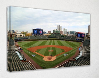 Wrigley Field Chicago Cubs  Canvas Wall Art Wall Decor Room Decor, Home Decor, Movie Poster for Gift READY TO HANG