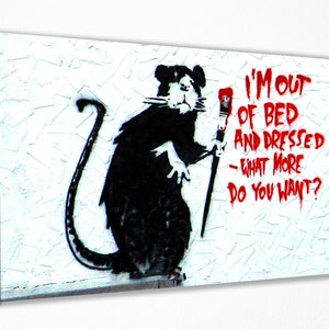 Banksy Wall Art Canvas Print Decor, Canvas Print, Room Decor, Home Decor, Movie Poster for Gift, READY TO HANG