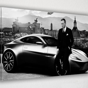 James Bond Movie Poster Canvas Wall Art Canvas Wall Decor, Canvas Print, Room Decor, Home Decor, Movie Poster for Gift, READY TO HANG