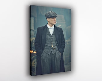 Peaky Blinders Thomas Shelby Plakat Płótno Sztuka Ścienna Wydruk Ścienny, Wydruk Na Płótnie, Pokój, Wystrój Domu, Plakat Filmowy na Prezent, GOTOWY DO POWIESZENIA