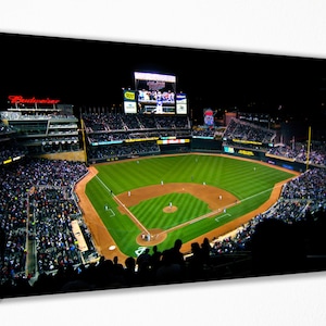 Minnesota Target Field Stadium Canvas Wall Art Decor, Wall Art Wall Decor Room Decor, Home Decor, Movie Poster for Gift READY TO HANG