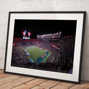 Florida Gators, Ben Hill Griffin Stadium, Poster Framed Room Decor, Home Decor, Movie Poster for Gift, READY TO HANG