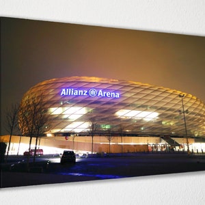 Bayern Munich, Allianz Arena Canvas Poster Wall Decor, Canvas Print, Room Decor, Home Decor, Movie Poster for Gift, READY TO HANG