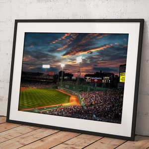 Boston Red Sox - Fenway Park, Poster Framed Room Decor, Home Decor, Movie Poster for Gift, READY TO HANG