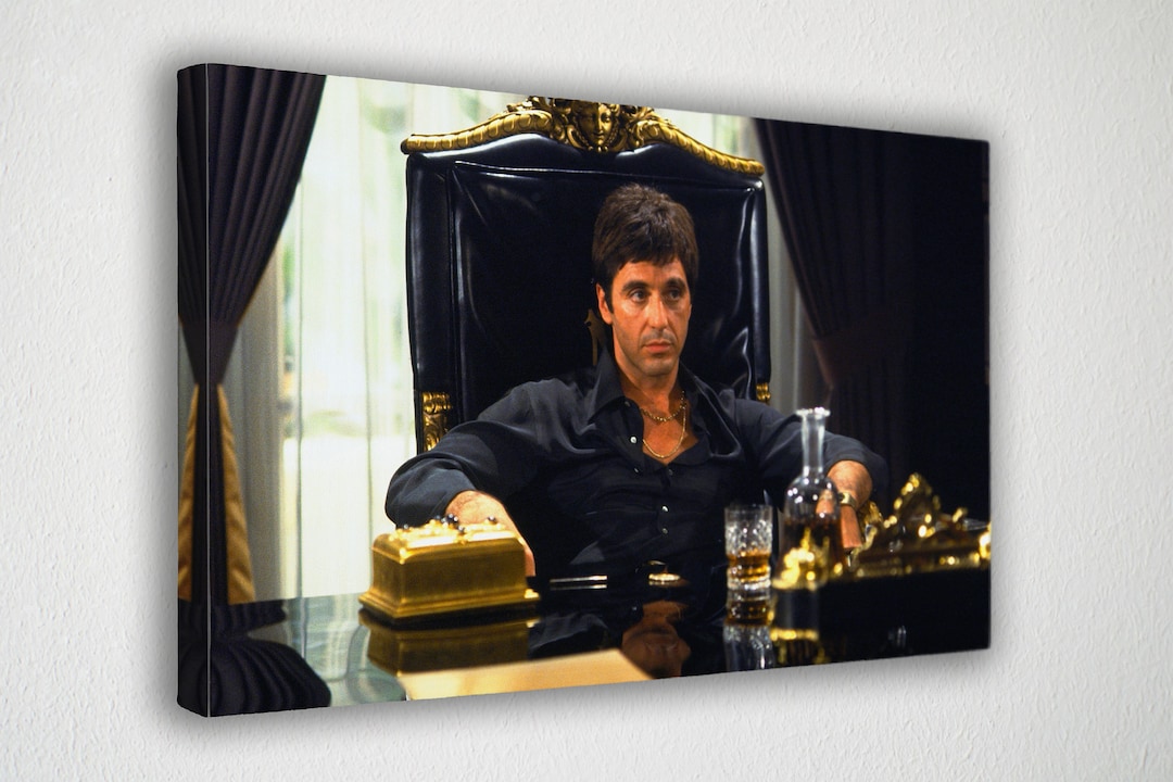 Scarface Movie, Al Pacino Poster Canvas Wall Art, Wall Decor, Canvas ...