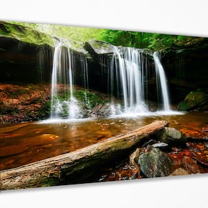 Natural Waterfall, Canvas Wall Art Print | Poster Print Decor for Home & Office Decoration I Poster, READY TO HANG