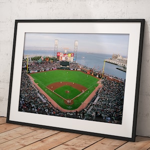 Sf Giants Oracle Park, Poster Framed Room Decor, Home Decor, Movie Poster for Gift, READY TO HANG