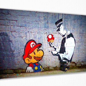 Banksy Wall Art Canvas Print Decor, Canvas Print, Room Decor, Home Decor, Movie Poster for Gift, READY TO HANG