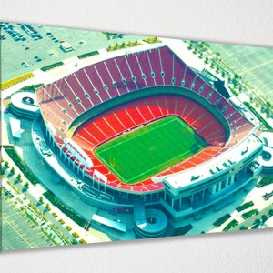 Arrowhead Stadium, Kansas City Chiefs Canvas Poster Wall Decor, Canvas Print, Room Decor, Home Decor, Movie Poster for Gift, READY TO HANG
