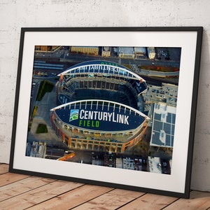 Centurylink Field Stadium, Poster Gerahmt Raum Dekor, Home Decor, Film Poster für Geschenk, BEREIT ZUM AUFHÄNGEn