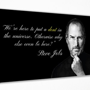 Steve Jobs Art Canvas Wall Art, Canvas Print, Room Decor, Home Decor, Film Poster voor Gift, KLAAR OM OP TE HANGEN