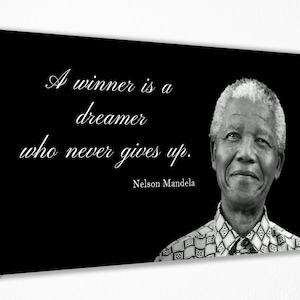 Nelson Mandela Motivational Quotes Poster Canvas Wall Art Print Wall Decor, Canvas Print,Home Decor, Movie Poster for Gift, READY TO HANG