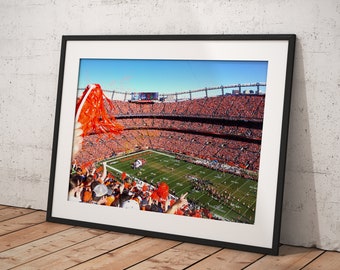 Denver Broncos Football Wall Art, Empower Field at Mile High Print
