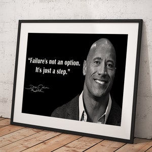 Dwayne Johnson, The Rock Wall Art Poster Framed, Wall Decor, Canvas Print, Room Decor, Home Decor, Movie Poster for Gift, READY TO HANG
