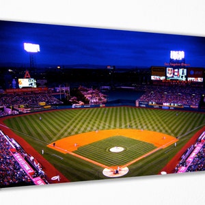 Los Angeles Angels Stadium Canvas Wall Art Wall Decor Room Decor, Home Decor, Movie Poster for Gift READY TO HANG