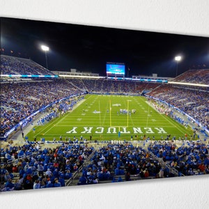 Kentucky Wildcats, Estádio Commonwealth, Arte de parede em tela, Decoração de parede, Decoração de quarto, Decoração de casa, Pôster de filme para presente PRONTO PARA PENDURAR