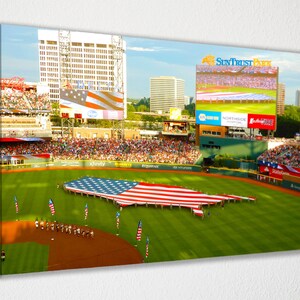 Truist Park Stadium - Atlanta Braves Stadium Canvas Wall Art Wall Decor Room Decor, Home Decor, Movie Poster for Gift READY TO HANG