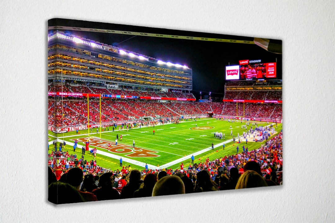 San Francisco 49ers Levis Stadium Poster Canvas Wall Art Wall Decor ...