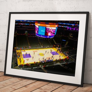 La Lakers Staples Center, Poster Framed Room Decor, Home Decor, Movie Poster for Gift, READY TO HANG