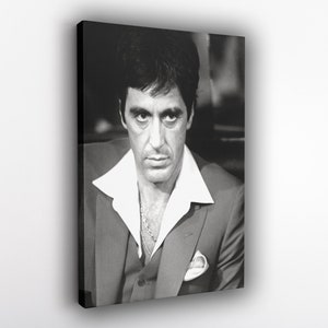Scarface Canvas Poster Wall Art, Canvas Wall Decor, Canvas Print, Room Decor, Home Decor, Movie Poster for Gift, READY TO HANG