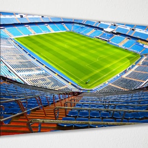Santiago Bernabeu Poster Real Madrid Canvas Wall Art Wall Decor Room Decor, Home Decor, Movie Poster for Gift READY TO HANG