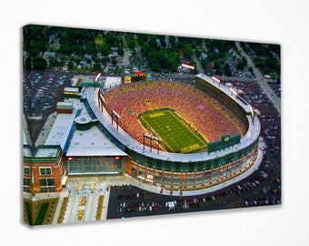 Green Bay Packers Lambeau Field Canvas Wall Art Decor Canvas Wall Art Wall Decor Room Decor, Home Decor, Movie Poster for Gift READY TO HANG