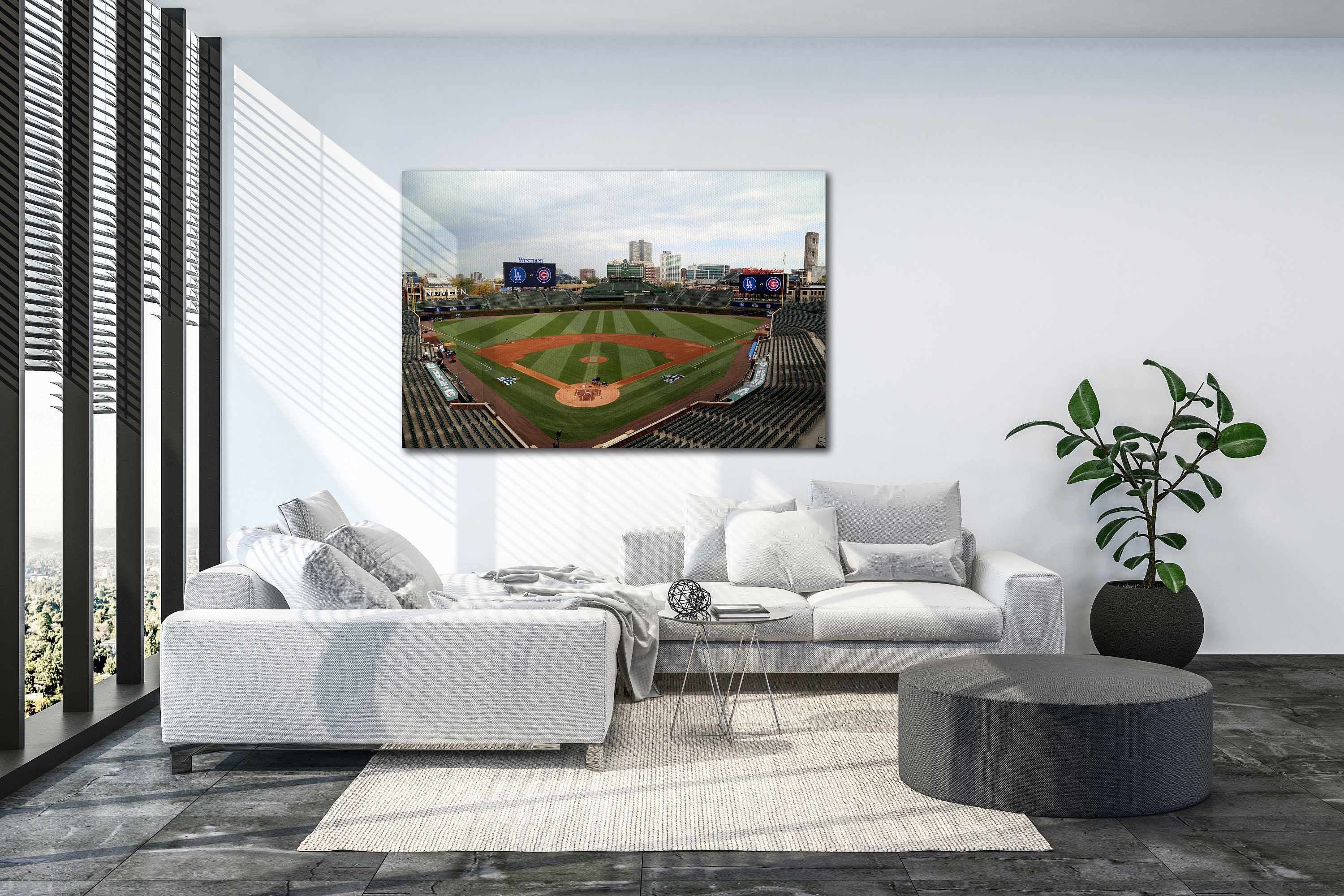 Wrigley Field Chicago Cubs Canvas Wall Art Wall Decor Room Decor, Home ...