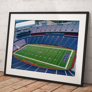 Highmark Stadium, Poster Framed Room Decor, Home Decor, Movie Poster for Gift, READY TO HANG
