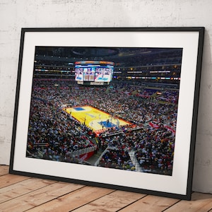 La Lakers Staples Center, Poster Framed Room Decor, Home Decor, Movie Poster for Gift, READY TO HANG