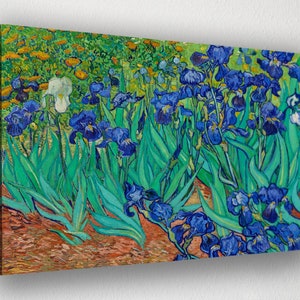 Vincent Van Gogh, Irises Canvas Print, Room Decor, Home Decor, Movie Poster for Gift, READY TO HANG