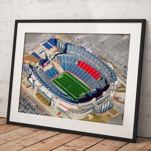 New England Patriots, Poster Framed Room Decor, Home Decor, Movie Poster for Gift, READY TO HANG