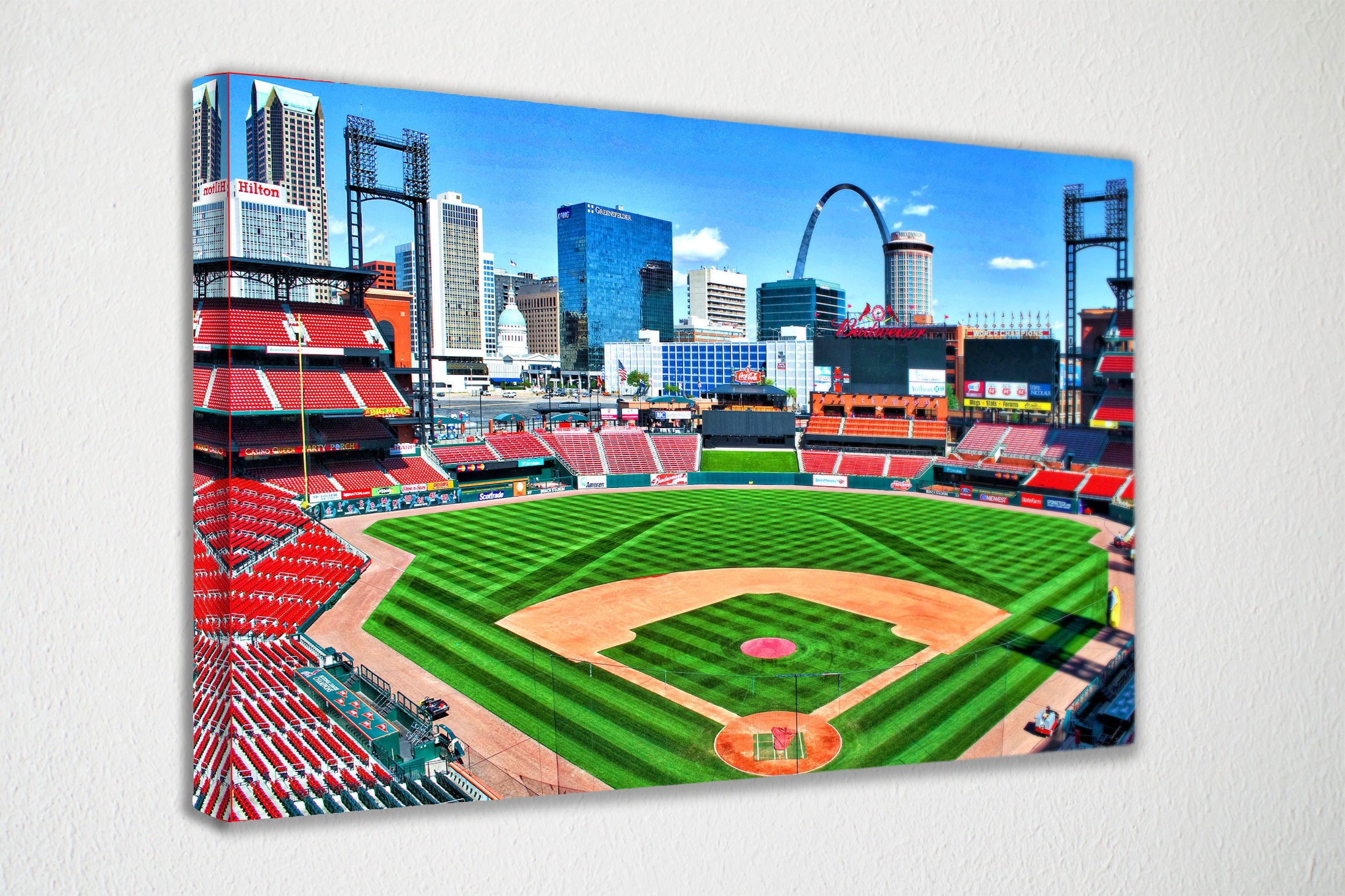 St Louis Cardinals Busch Stadium Canvas Wall Art Wall Decor 