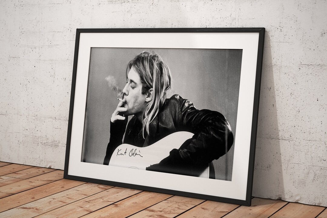 Kurt Cobain Poster Framed, Wall Decor, Print, Room Decor, Home Decor ...