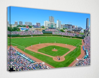 Wrigley Field Chicago Cubs Canvas Wall Art Wall Decor Room - Etsy Wrigley Field Chicago Cubs Canvas Wall Art Wall Decor Room - Etsy