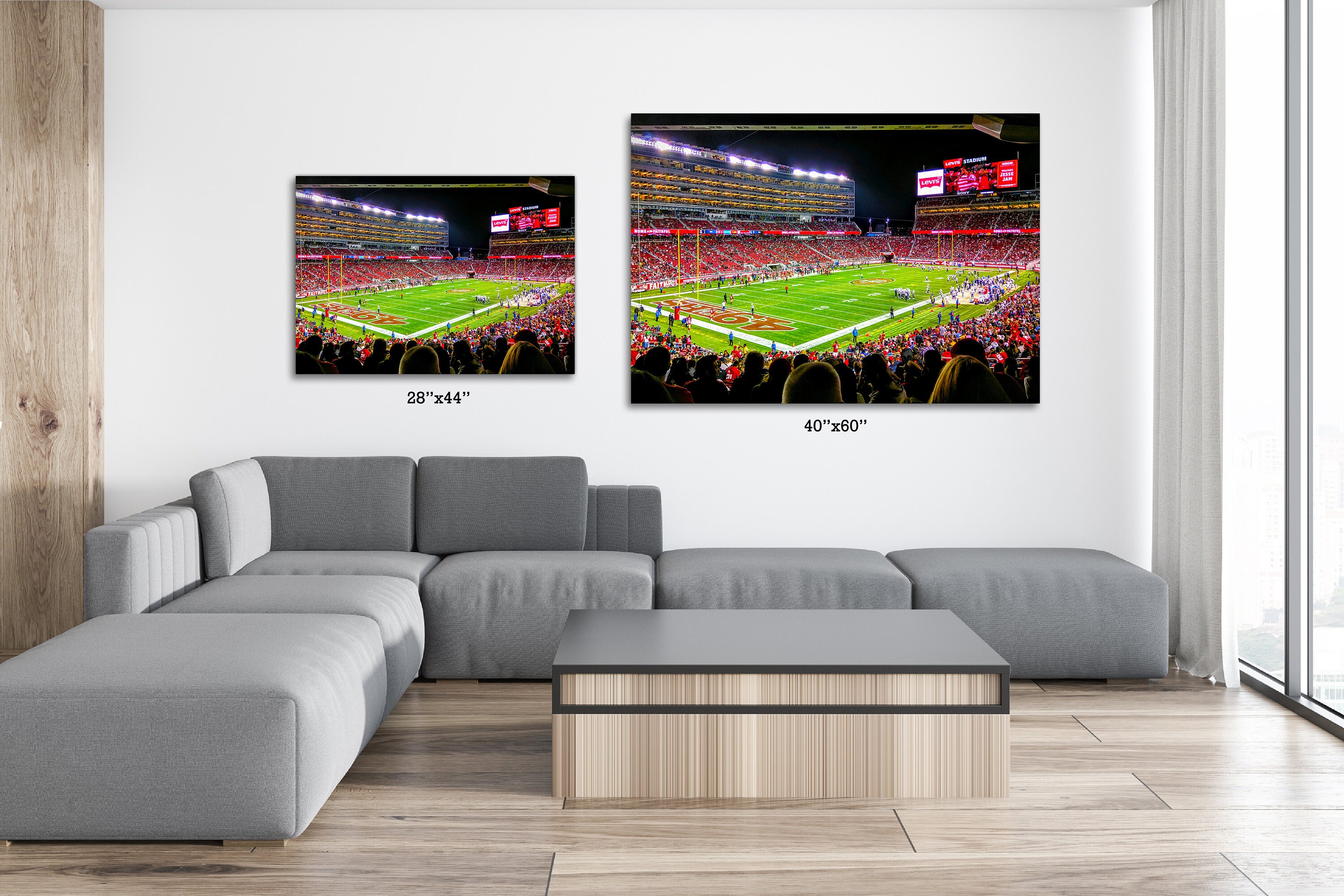 San Francisco 49ers Levis Stadium Poster Canvas Wall Art Wall Decor ...