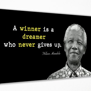 Nelson Mandela Art Canvas Wall Art Print Wall Decor, Canvas Print, Room Decor, Home Decor, Movie Poster for Gift, READY TO HANG