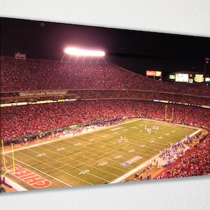 Arrowhead Stadium, Kansas City Chiefs Canvas Poster Wall Decor, Canvas Print, Room Decor, Home Decor, Movie Poster for Gift, READY TO HANG