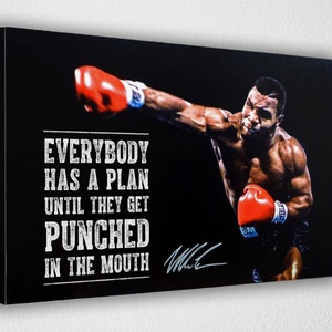 Mike Tyson, Płótno ścienne, Plakat, Dekoracja ścienna na płótnie, Wydruk na płótnie, Dekoracja pokoju, Dekoracja domu, Plakat filmowy na prezent, GOTOWY DO POWIESZENIA