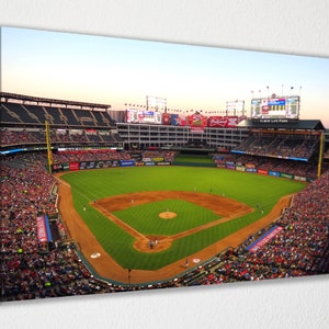 Texas Rangers Decor - Globe Life Field Poster Canvas Wall Art Wall Decor Room Decor, Home Decor, Movie Poster for Gift READY TO HANG