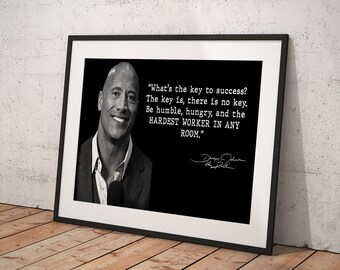 Dwayne Johnson, The Rock Wall Art Poster Framed, Decoración de pared, Impresión de lienzo, Decoración de la habitación, Decoración del hogar, Póster de película para regalo, LISTO PARA COLGAR