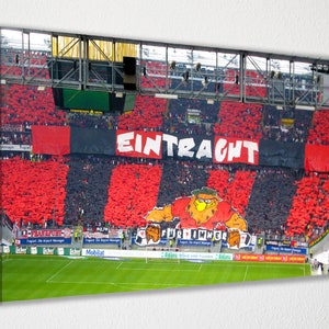 Eintracht Frankfurt - Commerzbank Arena Stadium Arte em tela de parede, decoração de parede, decoração de quarto, decoração de casa, pôster de filme para presente PRONTO PARA PENDURAR